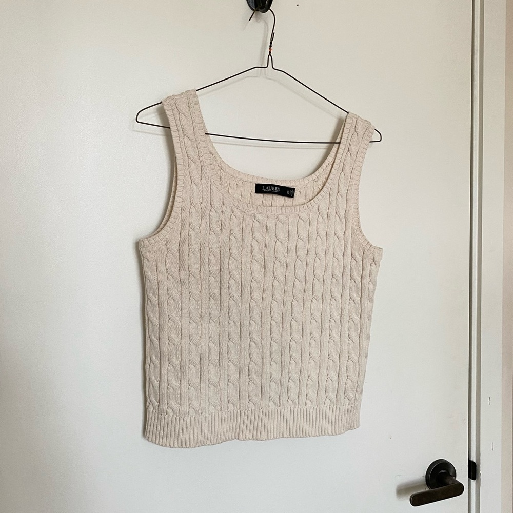 Ralph Lauren Beige Knit Tank